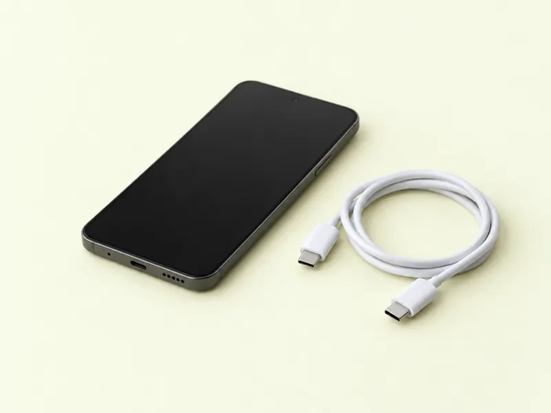 Plain smartphone with its screen off